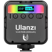Luz LED RGB Ulanzi VL49 portátil para foto y video